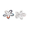 Alloy and Dyed Natural Paua Shell Pendants PALLOY-T093-05M-2