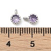 Brass Pave Cubic Zirconia Pendants KK-H204-03P-03-3