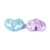 Textured Opaque Acrylic Beads OACR-N160-09-2