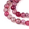 Dyed Natural Dragon Veins Agate Beads Strands G-Q462-128A-8mm-4
