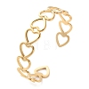 304 Stainless Steel Cuff Bangles for Women BJEW-K263-05G-09-1