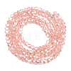 Transparent Electroplate Glass Beads Strands EGLA-A039-T2mm-A15-2