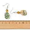 Natural Paua Shell Dangle Earrings EJEW-JE07429-02-5