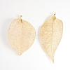 Electroplated Natural Leaf Big Pendants IFIN-Q119-02E-2