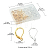 50Pcs 2 Color Brass Leverback Earring Findings KK-YW0002-07-3