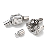 304 Stainless Steel European Clasps with Cord Ends SA-CBABC0F-11P-2