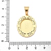 316 Surgical Stainless Steel Rhinestone Pendants STAS-P412-08G-3