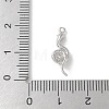 Brass Micro Pave Clear Cubic Zirconia Pendants LS-KK-S505-03P-01-3
