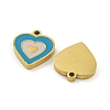 316 Surgical Stainless Steel Enamel Charms STAS-M073-27G-2