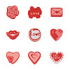 Valentine's Day Theme Handmade Polymer Clay Beads FIND-CW0001-25-12
