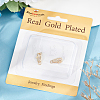 3Pcs Brass Micro Pave Clear Cubic Zirconia Lobster Claw Clasps ZIRC-BBC0002-19-6