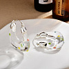 Resin and Brass Hoop Earrings for Women FS-WGF4F65-02-1