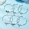 304 Stainless Steel Tiny Charm Bracelets BJEW-MZ00325-1