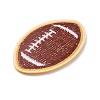Sports Ball Theme Computerized Towel Fabric Embroidery Iron on Cloth Patches LS-PATC-WH0007-23F-2