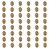 80Pcs Hollow Tibetan Style Alloy Beads TIBEB-DC0001-03-1