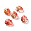 Transparent Czech Glass Beads GLAA-G079-03G-3