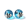 Ocean Theme Handmade Glass Enamel Beads LAMP-D304-02J-1