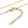 Brass Initial Pendant Necklaces NJEW-JN03330-03-3