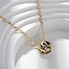 Brass Pave Cubic Zirconia Birth Stone Constellation Pendant Cable Chain Necklaces LS-NJEW-D334-01G-09-1
