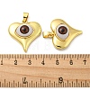 Real 18K Gold Plated Brass Pendants KK-L209-003G-01-3