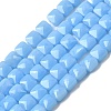 Opaque Glass Beads Strands GLAA-L050-C17-1