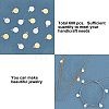 600Pcs 2 Colors Flat Round Iron Charms IFIN-AR0001-21-4