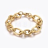 Ion Plating(IP) 304 Stainless Steel Cross Chain Bracelets BJEW-L634-11G-7