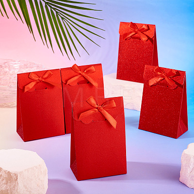 Rectangle Glitter Paper Gift Bags CARB-TAC0002-05A-1