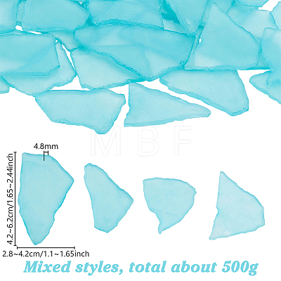 Sea Glass Pieces for Crafts DIY-WH0061-040C-1