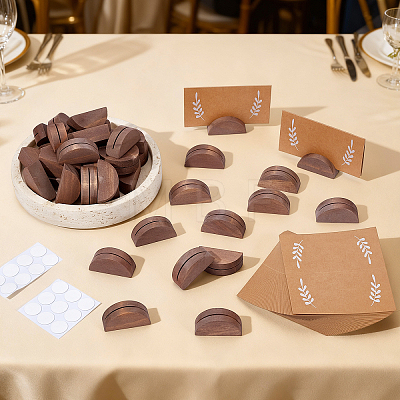 50Pcs Wood Place Cards Base AJEW-WA0003-36-1