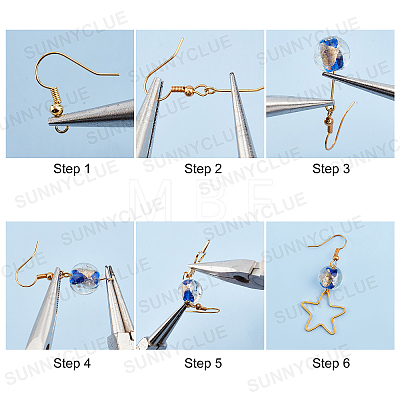 SUNNYCLUE 181Pieces DIY Glass Earring Making Kits DIY-SC0015-15-1