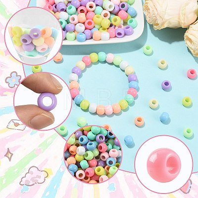 208Pcs Acrylic European Beads OHAR-FS0001-02A-1