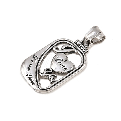304 Stainless Steel Pendants STAS-K316-05AS-1