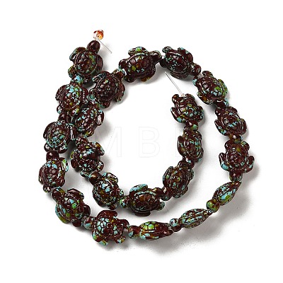 Synthetic Turquoise Dyed Beads Strands G-P507-05I-1