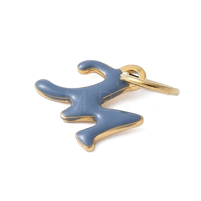 304 Stainless Steel Enamel Charms STAS-G353-01G-M-1