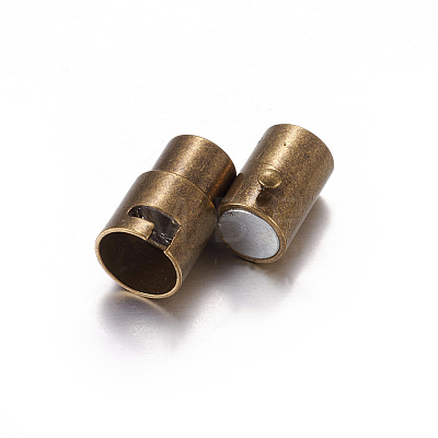 Brass Locking Tube Magnetic Clasps LS-KK-MC077-AB-1