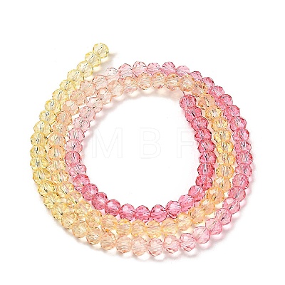 Transparent Painted Glass Beads Strands LS-DGLA-A034-T3mm-A07-1