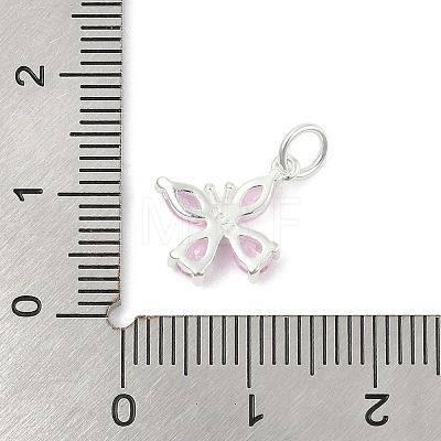925 Sterling Silver Micro Pave Cubic Zirconia Pendants LS-STER-Q002-03B-1