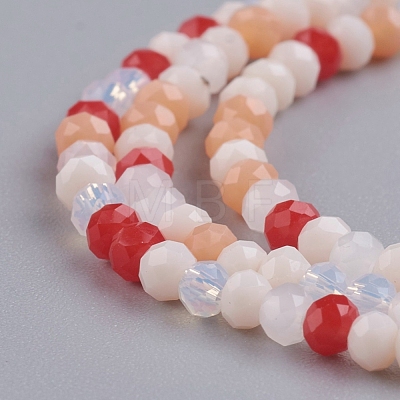 Faceted Glass Beads Strands GLAA-G074-B04-1