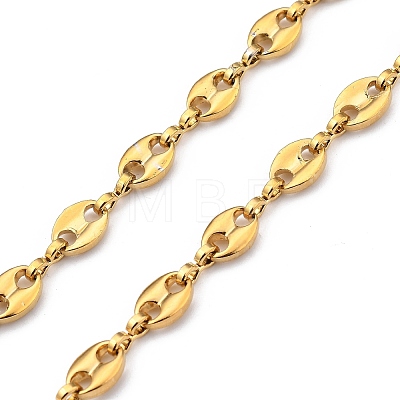 304 Stainless Steel Coffee Bean Chain Necklaces NJEW-JN03046-1