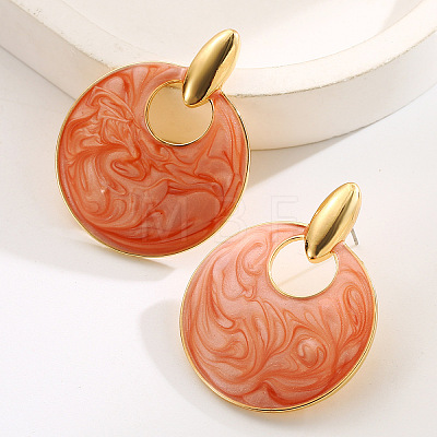 Alloy Enamel Stud Earrings WGBC202-01-1