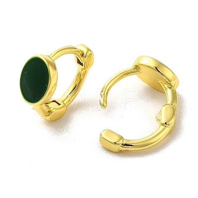 Flat Round Rack Plating Brass Hoop Earrings EJEW-A031-14G-1
