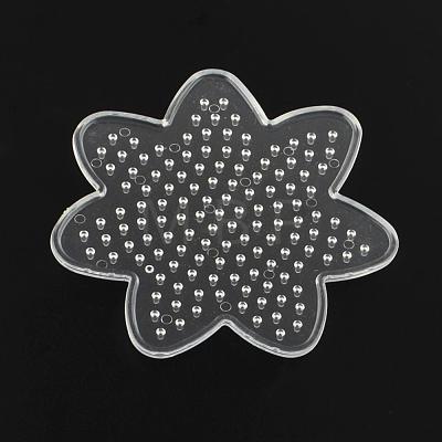 Flower ABC Plastic Pegboards used for 5x5mm DIY Fuse Beads DIY-Q009-15-1