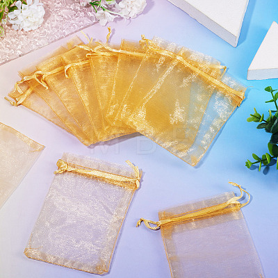 50Pcs Organza Bags Jewellery Storage Pouches Wedding Favour Party Mesh Drawstring Gift OP-TA0001-16C-1
