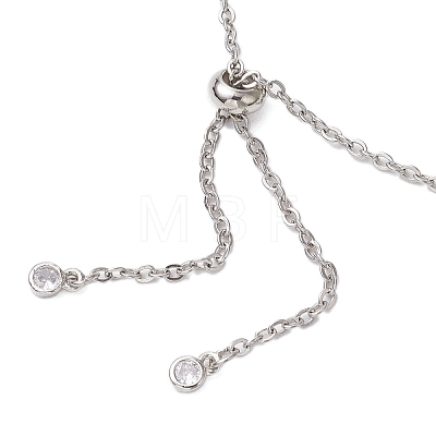 304 Stainless Steel Cable Chain Macrame Pouch Slider Necklace Making NJEW-JN05068-01-1