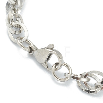 304 Stainless Steel Rope Chain Necklaces NJEW-I245-07E-P-1