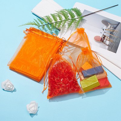 Organza Gift Bags with Drawstring OP-R016-13x18cm-14-1