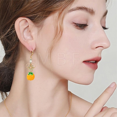 30Pcs 3 Colors Autumn Resin Pumpkin Beads RESI-YW0006-50-1