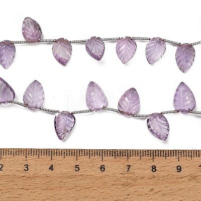 Natural Amethyst Carved Beads Strands GG-CBA0C95-E04-01-1