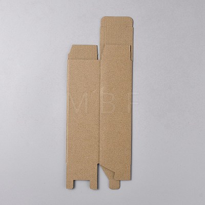 Rectangle Kraft Cardboard Box CON-WH0107-14-1
